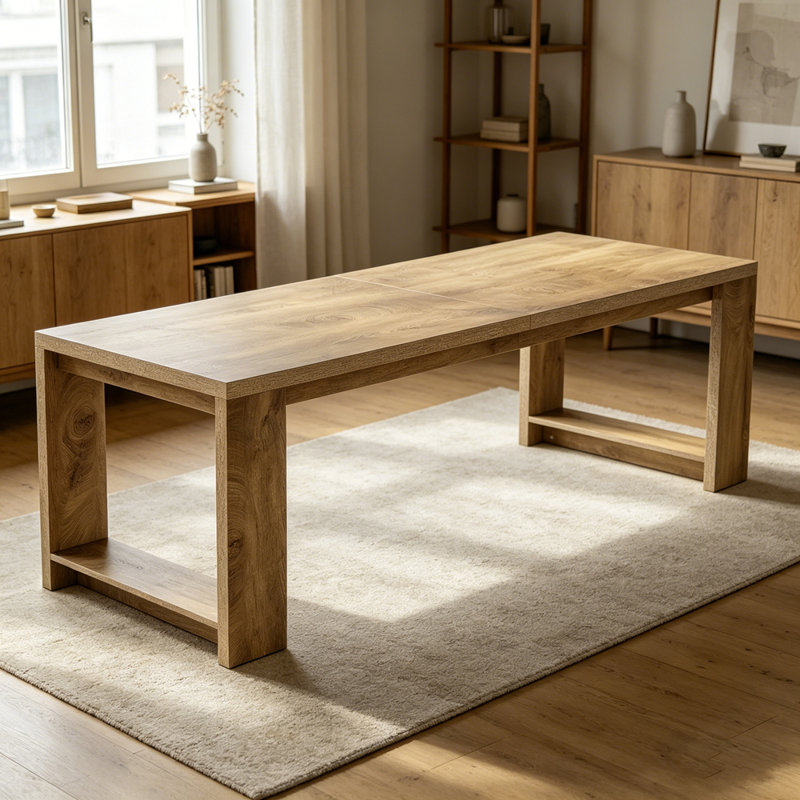 Table de conférence 86 po pour deux personnes, bureau d'ordinateur pour deux personnes