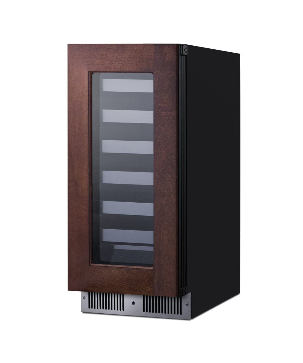 Summit Appliance 15" Wide Panel Ready Built-In Residential Shallow 18" depth Wine Cellar | Fridge.com
