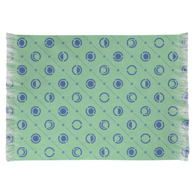 Tapis vert/bleu de la lune phases