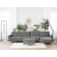 Adamson 5 Seater Velvet Corner Sofa -1111290207