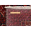 Tapis oriental rétro rouge tribal 3 pi 6 po x 6 pi 7 po