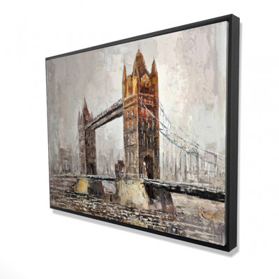 London Tower Bridge Print On Canvas