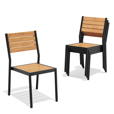 Deen Auminum Stacking Outdoor Dining Chair