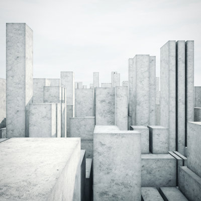 «Model of a City», impression sur toile