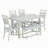 Solid Wood Solid Wood Top Trestle Dining Set-1820585986-1820585997-1820585996