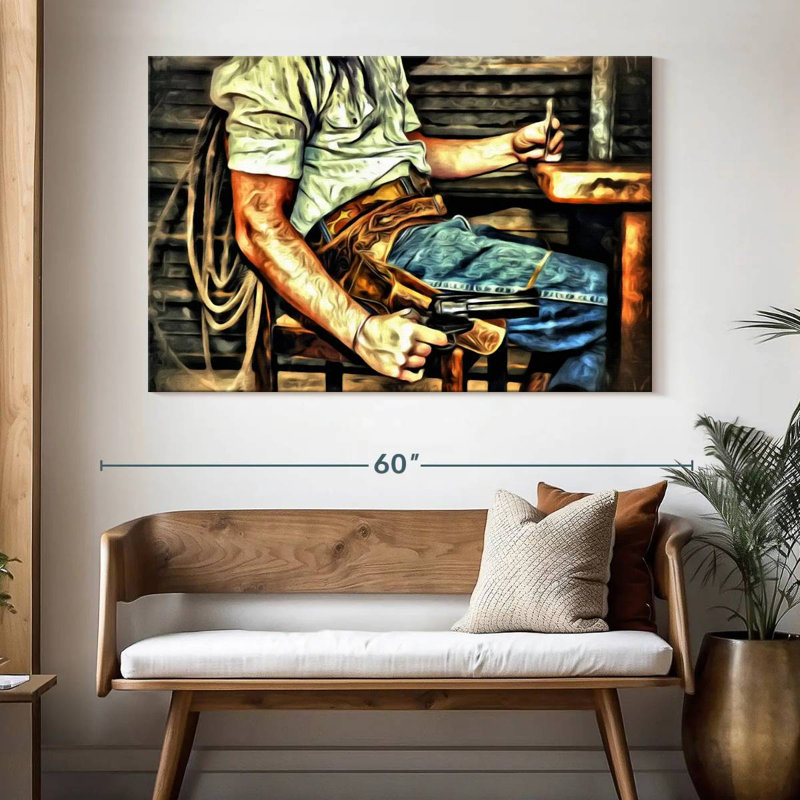 Lelar Fearless Cowboy, 34" H x 51" W