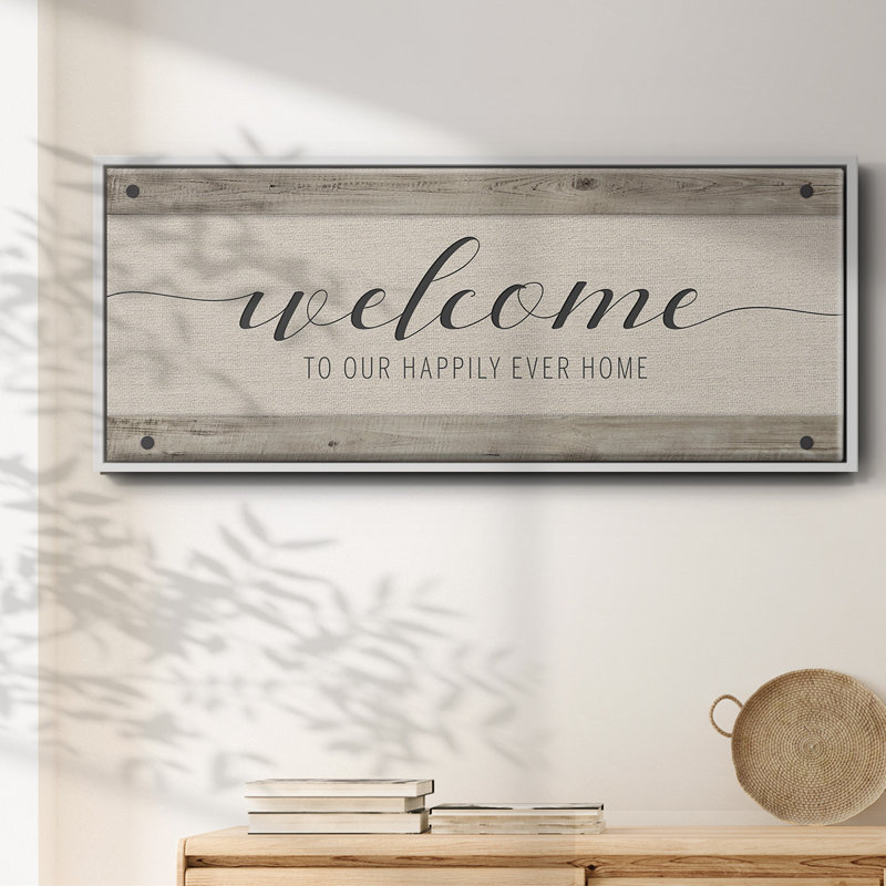 Happily Home- Framed Canvas