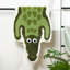 Tapis de bain crocodile pour salle de bain, tapis de bain mignons pour animaux Tapis antidérapant en forme de peau d'alligator
