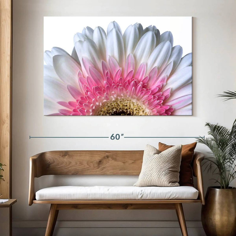 Pétales de fleurs roses Harnek, H 34 po x l 51 po