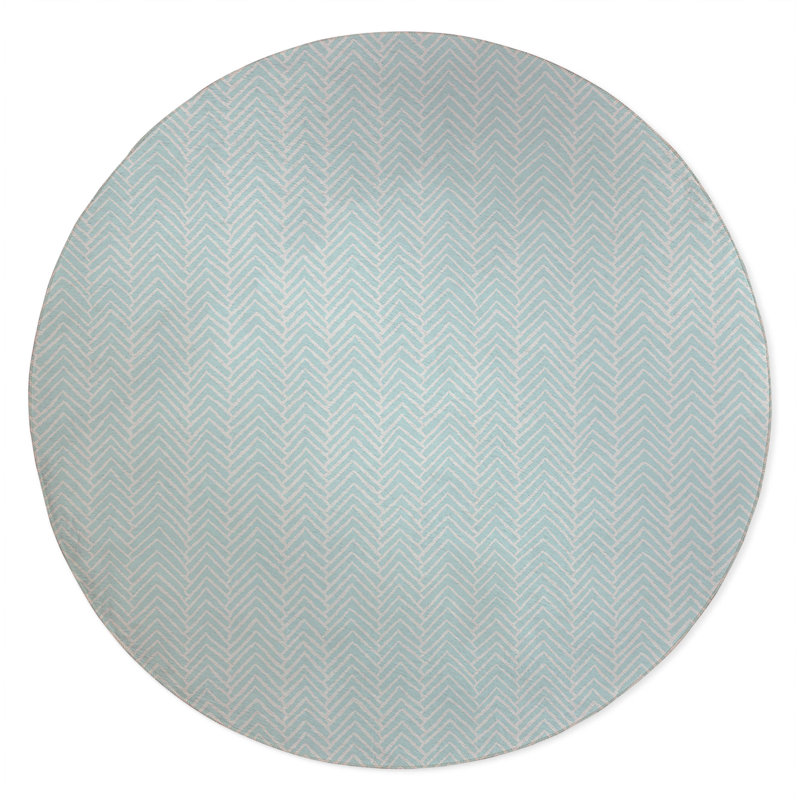 Tapis de jeu Chevron Block Kids, Bleu clair / bleu