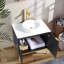 Meuble-lavabo simple autoportant 30 po avec plateau en céramique-99676849
