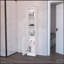 Armoire à linge Brenda avec 1 porte et 3 tablettes ouvertes-1141682754