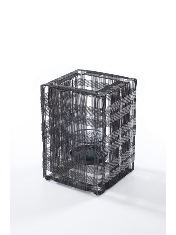 Cubic Candle Holder, 10.5" H x 7.5" W x 7.5" D