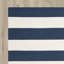 Tapis bleu marine / ivoire rayé tissé à plat à la main Brookvale-63693345