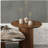 Walnut Wooden Base Side Table