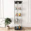 Quick - Install Antique Tempered Glass Display Cabinet With 12 Color Adjustable Led Lights, 4 Shelf, For Protecting Collections Modern 1 Door Shelf Ideal Bedrooms