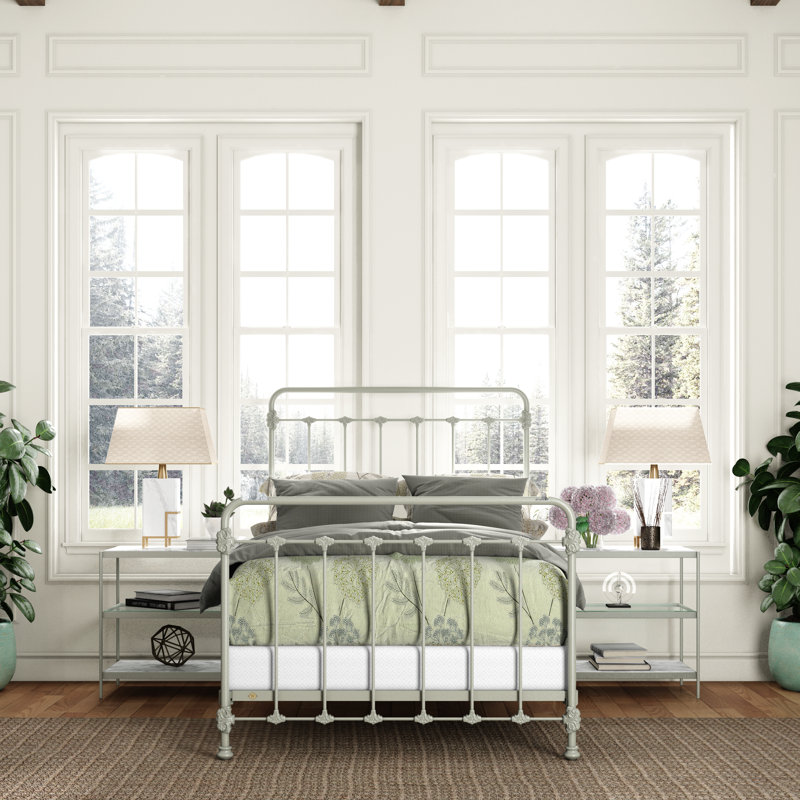 160 Picket Fence Bed | Complete Standard, Full, Sage Green