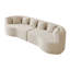 Canapé 106 po moderne sans os, canapé modulaire incurvé, canapé de luxe en mousse à mémoire de forme à 4 places en velours côtelé avec assise profonde et 6 coussins-2022739102