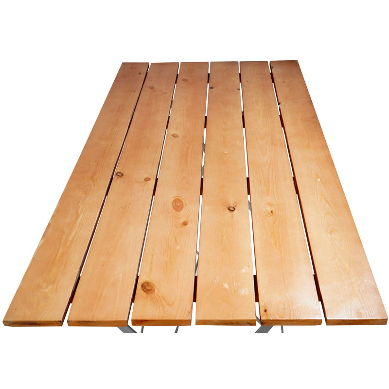 Beth Folding Dining Table, Natural sheesam wood