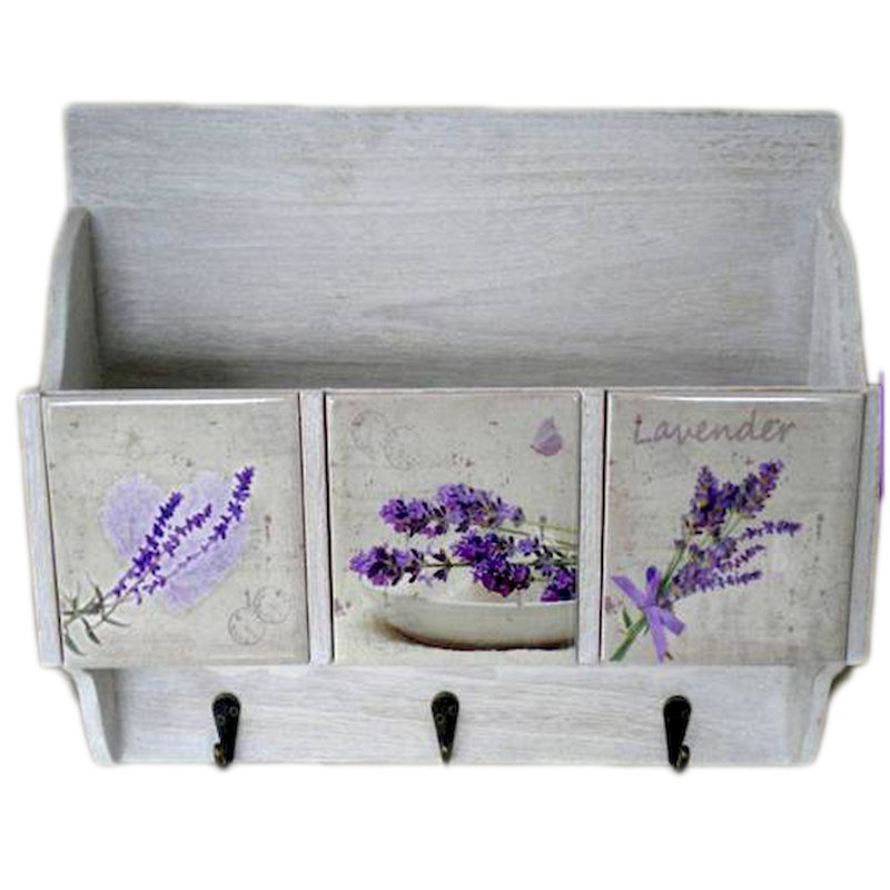 Boîte décorative de support de lettre en bois Pickell
