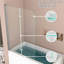 Jraty 39" W x 55" H Frameless Tub Door-97821107