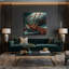 Art musical sur toile noire-415359559