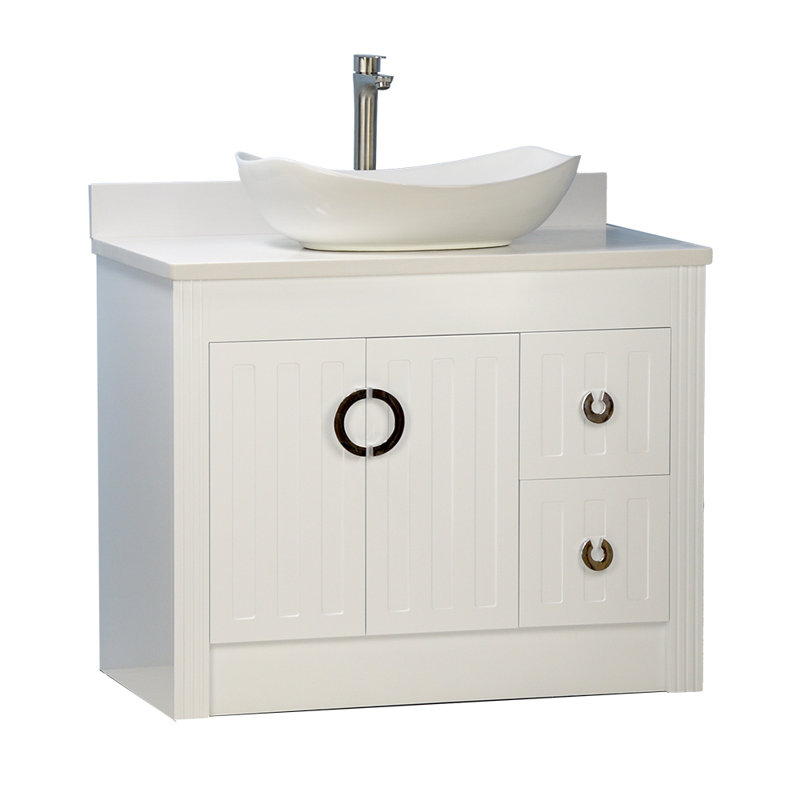 Ensemble de meuble-lavabo simple 36 po, Blanc