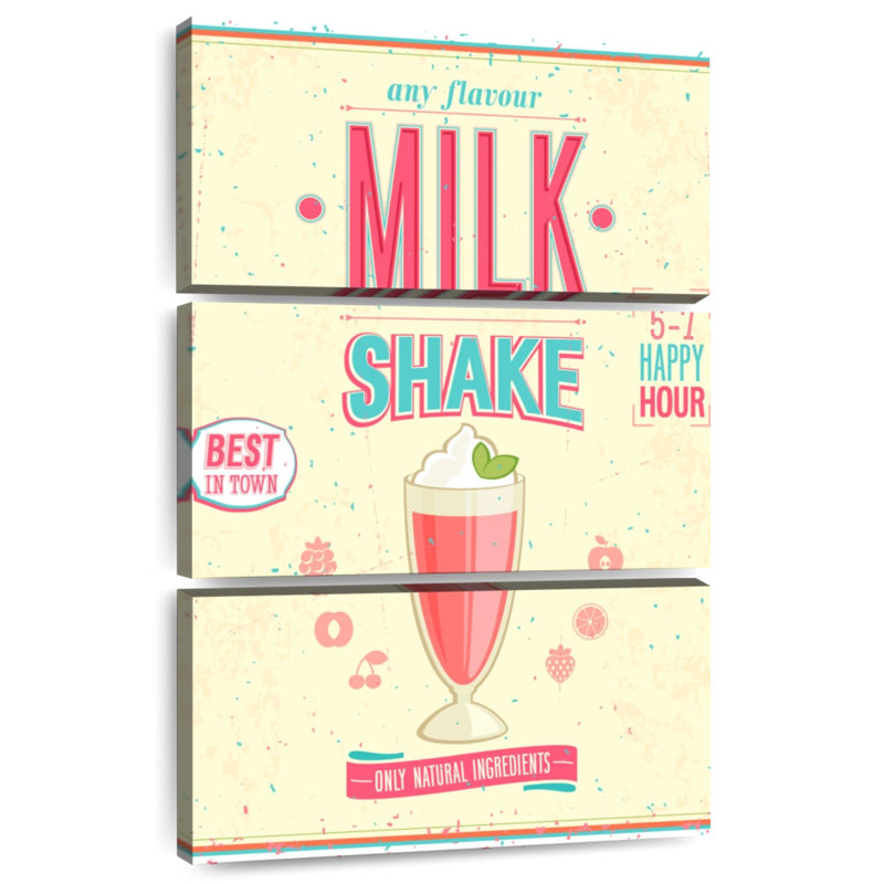 Yarlin Retro Diner Milkshake, 74" H x 48" W