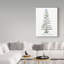 « côtier vacances tree iii red merry christmas », reproduction d’impression sur toile tendue-33415619