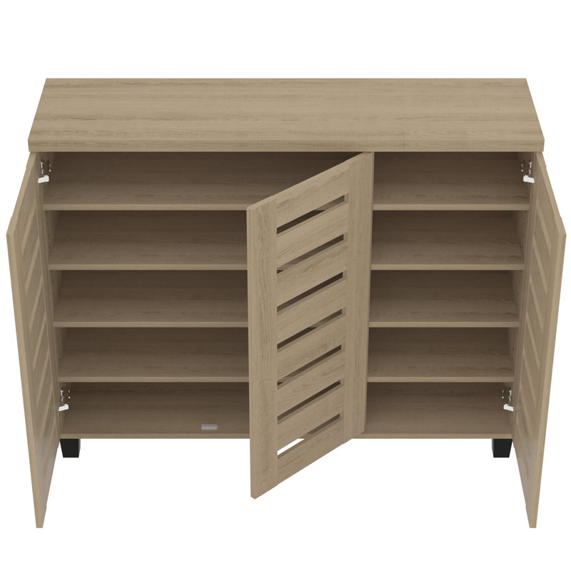Alcester Lismore Shoe Storage Cabinet Up to 20 Pairs, Oslo Oak