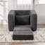 Canapé-lit convertible compact avec tissu chenille pour des espaces de vie élégants