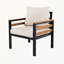 Ensemble de canapé d'extérieur 4 pièces avec accoudoirs et coussin amovible-91788643