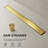 FlowCore 28" Brushed Gold linear grid drain-126309800