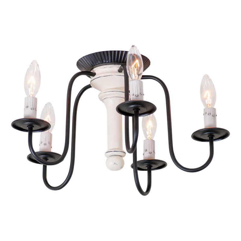 Scottville Flush Mount, White