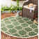 Kelley Hooked Green/Neutral Indoor/Outdoor Rug