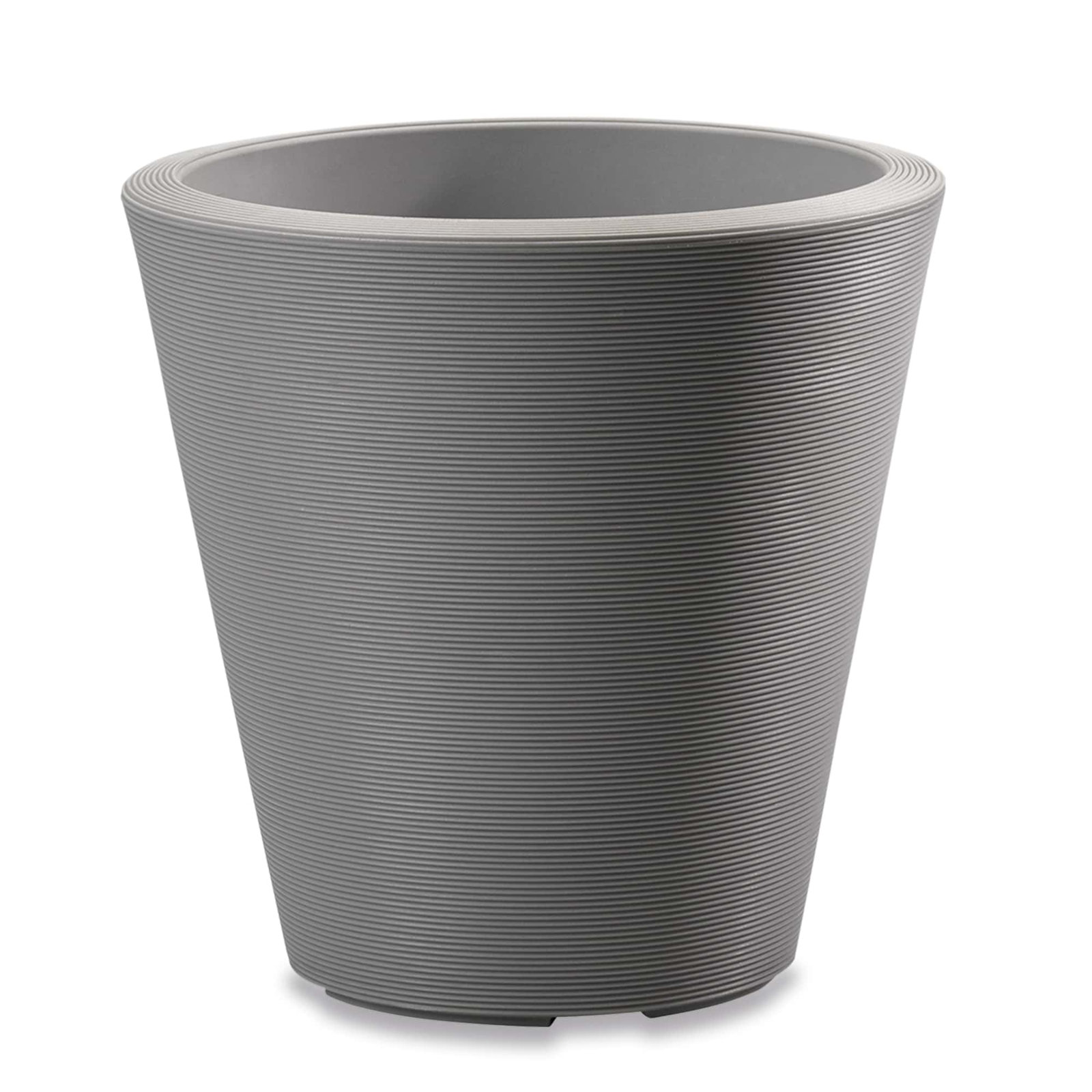 Madison Indoor/Outdoor Modern Round Planter, 34" H x 34" W x 34" D, Slate Grey
