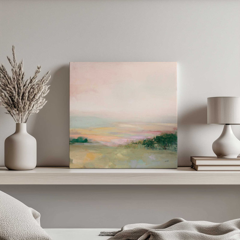 Vallée sombre et brillante, H 12 po x l 12 po, Toile tendue, Sans cadre