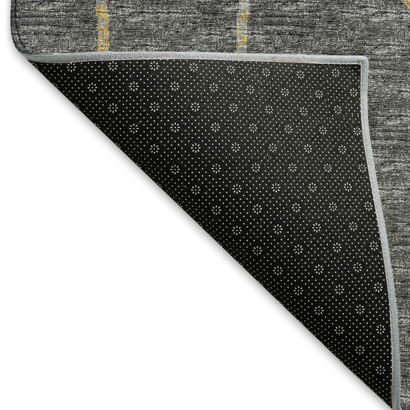 Premium Machine Washable Taquoia AMF122 Gray Rug, Rectangle 10' x 14'
