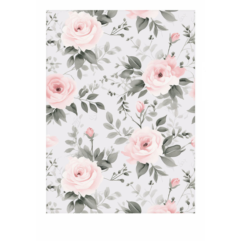 Impression florale de luxe sans cadre, H 36 po x l 24 po