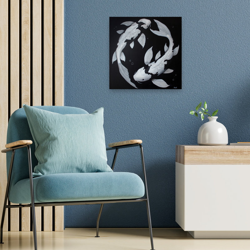 Yin Yang Koi, 18" H x 18" W