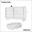 Commode double 6 tiroirs de style rétro avec design biseauté pour un rangement élégant et efficace