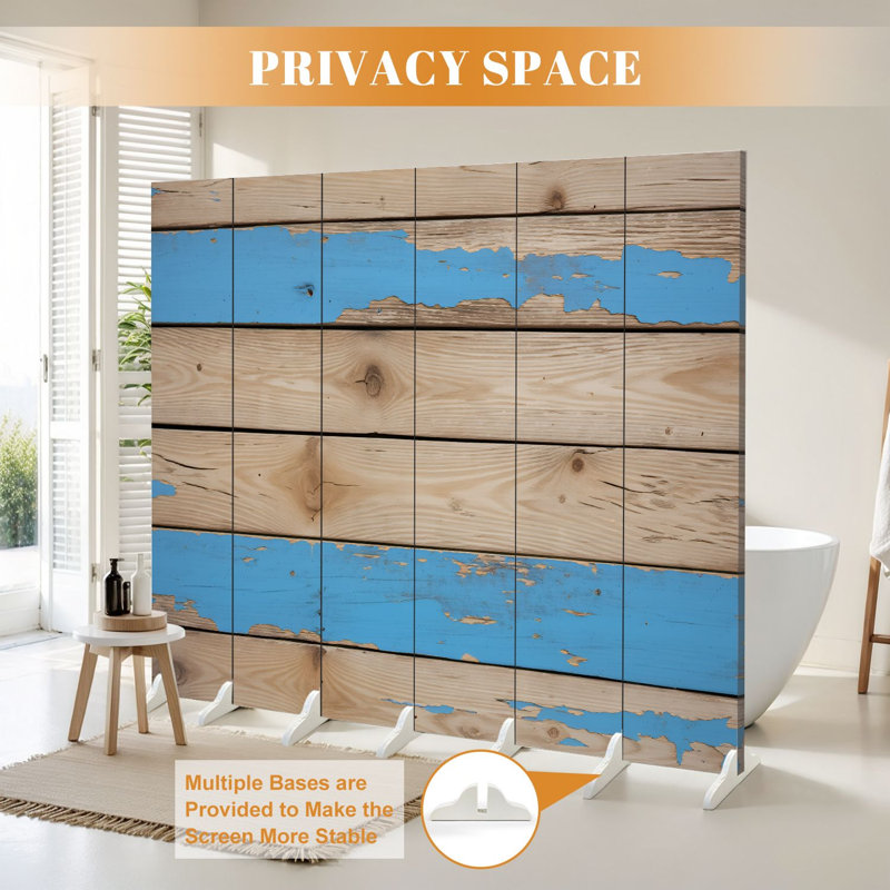 Cloison pliante 6 panneaux paravent Royal Rustic