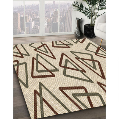 Tapis 100% à motifs lavables à la machine 2989 WSH-PAT974-BRN