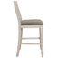 Chaise en bois Aleksi crème rustique