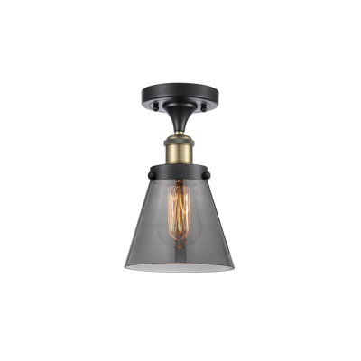 Plafonnier semi-encastré 1 lumière Ballston Urban Cone
