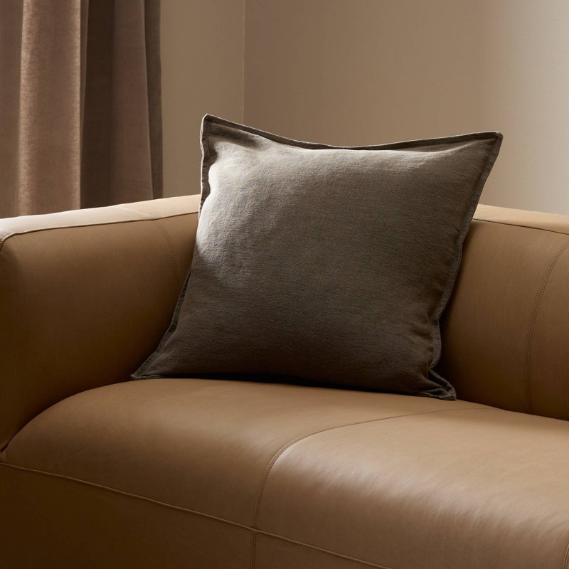Broadway Pillow-Broadway Dune-24"X24", Broadway Coffee