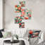 Langmann - ensemble d'art mural floral de 5