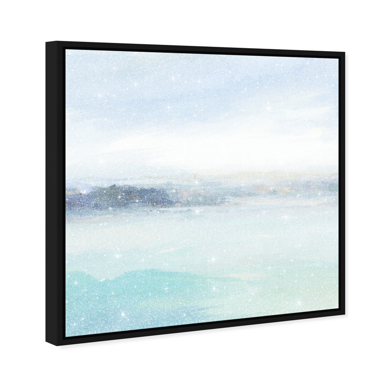 Calming Mist Print by Oliver Gal, 41"H x 41"W, Black Floater Frame