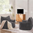 Snyder 39" Oversized Corduroy Bean Bag Chair (Set Of 2)
