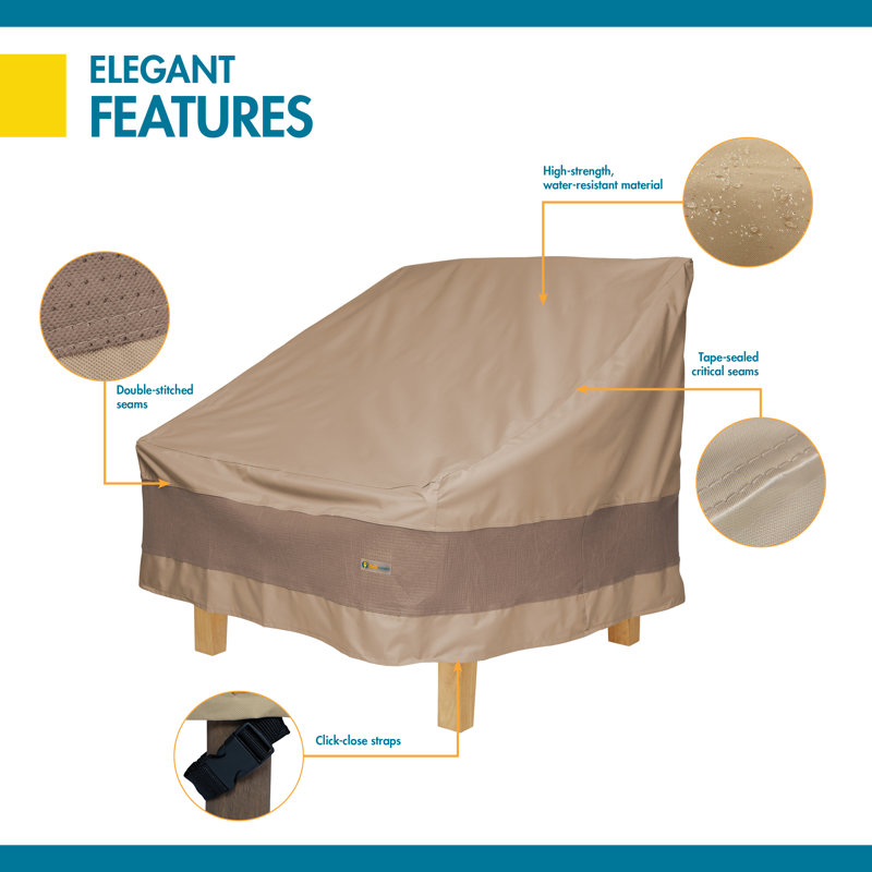 Steve Elegant Waterproof Outdoor Chair Cover, 38" W x 38" D x 36" H